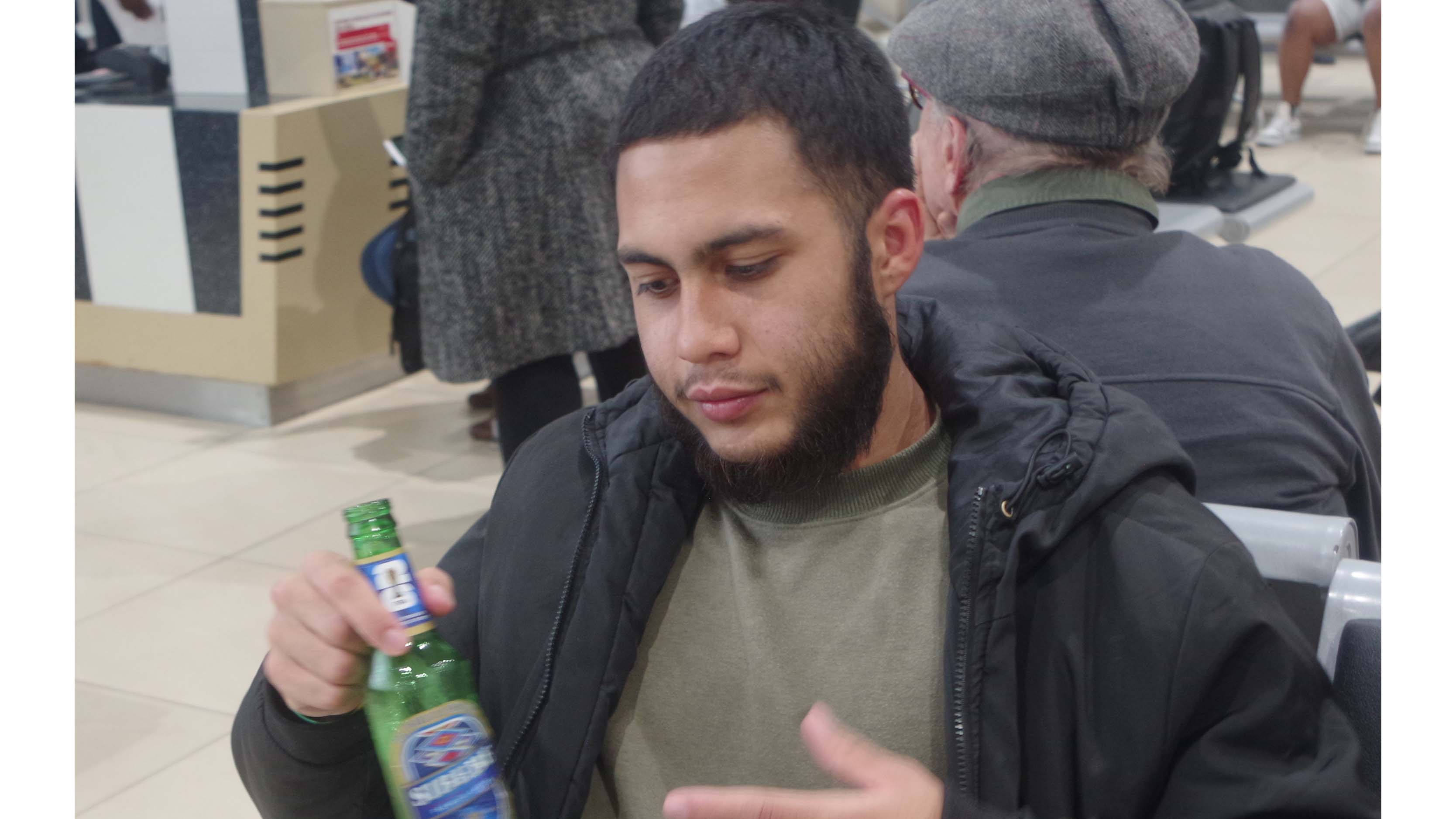 he foreign nationals were warned against drinking excessively before boarding the plane.